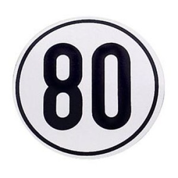 Schild 80 km/h