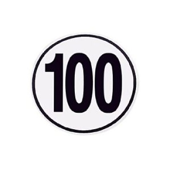 Schild 100 km/h