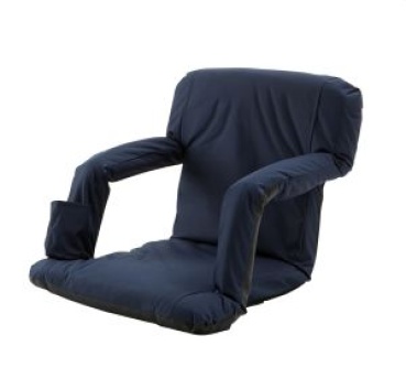 Klappsitz mit Armlehnen, marineblau 52x82x7cm