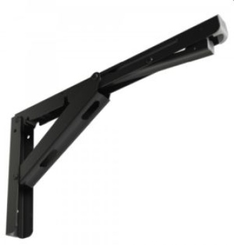 Klapptischstütze 305.5mm 400/150kp schwarz anodisiert