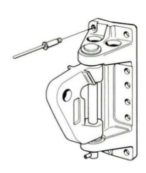 Mastbeschlag 179x63mm fuer Rodkicker