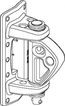 Mastbeschlag 130x55mm fuer Rodkicker