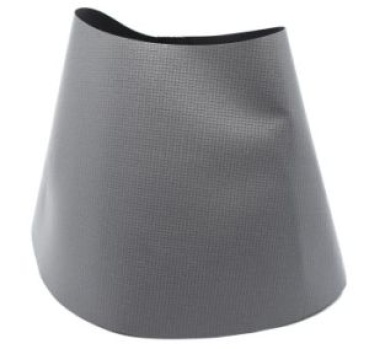 Mastkragen PVC Grau ø129/293mm für E155