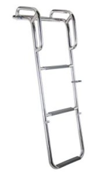 Bootsleiter zum Einhaken, L=900mm, B=220mm, D=130mm, c/