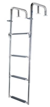 Heckleiter, L=1300mm - eingeschoben 423mm, B=350mm, 4 S