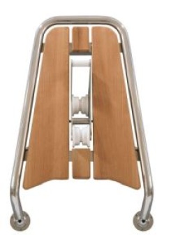 Bugplattform Classic Teak, L=750mm, B=480mm, Roh D=32mm
