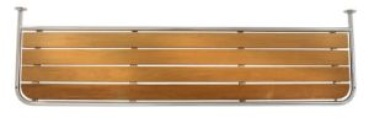Heckplattform für Motorboot Teak, B=1900mm, H=500mm, Ro