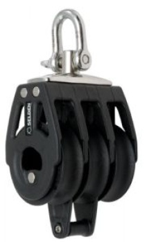 Dreischeibiger Kugellagerblock BBB60 mit Wirbel und Unt