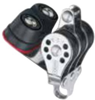 Micro Block dreifach mit Hundsfott und Klemme