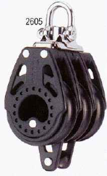 57 mm Carbo Block dreifach mit Hundsfott
