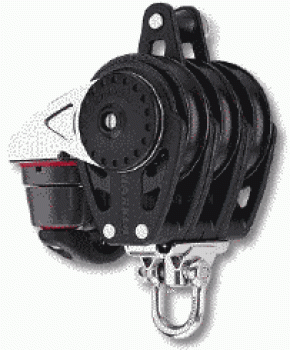 57 mm Carbo Block dreifach mit Wirbel und Hundsfott