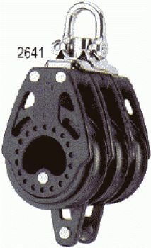 40 mm Carbo Block dreifach mit Hundsfott