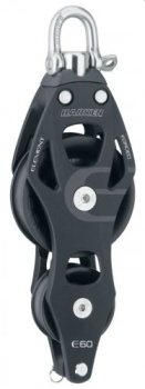 60mm Element Violoinblock mit Wirbel und Hundsfott