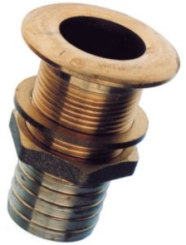 Messing Borddurchlässe mit Schlauchtülle, 12 x 18mm