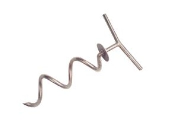 NIRO Anlege-Spirale, L=340mm, Ø75mm (Material Ø12mm)