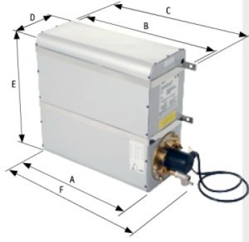 Aluminium Marine Warmwasserbereiter, 500W  20l, Rechte