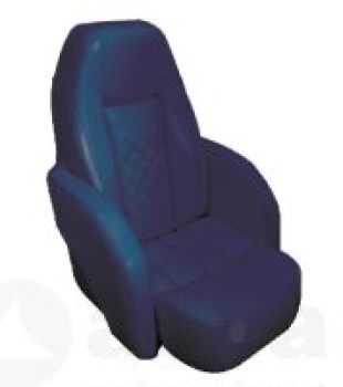 Steuerstuhl Modell Race Pro Flip-Up, Dunkelblau mit We