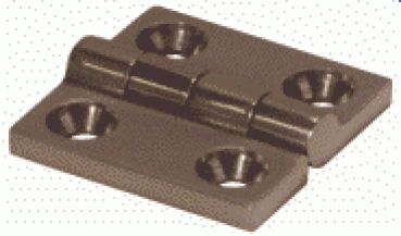 NIRO Gegossenes Scharnier, 38x38mm