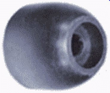Endkappe, 50mm, Ø62mm, Bohrung 16mm, Ausspahrung Ø30mm