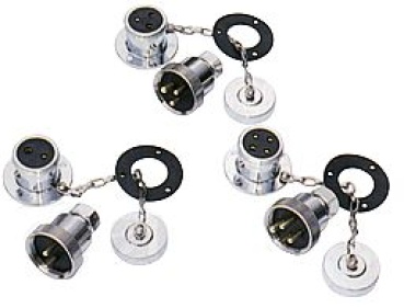 Messing verchromt Wasserdichte Stecker, 5A, 3-Anschlüs