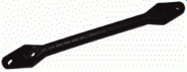 Gummi Ruckdämpfer, Tau Ø6-12mm, A=430mm, B=81mm, C=25m