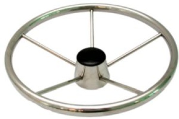 6-Speichen Steuerrad Model NIRO Luxe mit Fingerriffeln,