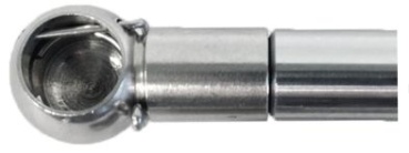 Connector set RVS 316 8mm voor gasveren