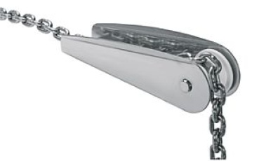 NIRO Ankerbugrolle, A=200mm, B=50mm, C=65mm (festes Mo