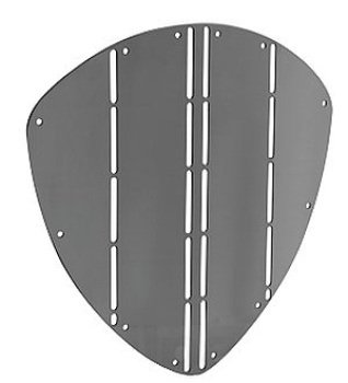 NIRO Bugschutzplatte, A=330mm, B=345mm, triangelförmig