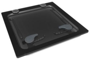 Goïot Luken Modell Opal Flush 44, Satin, Abm. 512x512mm