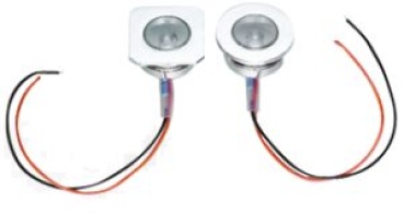 LED-Orientierungsleuchte, Chrom, 12V  0,24W, LED 1x 5Ø