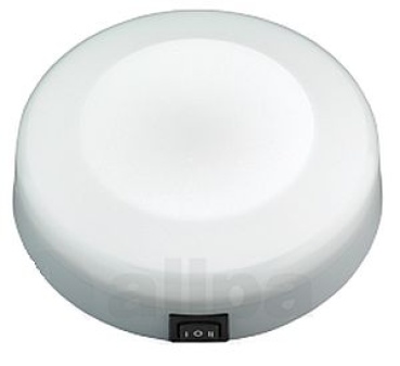 Kunststoff LED-Deckenleuchte, Gebäude, 12V  1W, LED 5Ø