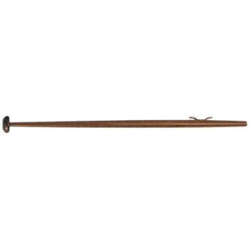 Flaggenstock, Lackiertes Holz,, L=1250mm, Ø28mm, Fuß Ø