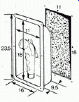 Kunststoff Einbau-box Mit Deckel  235x160mm.