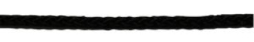 FLAGGENLEINE SCHWARZ 4MM 20M