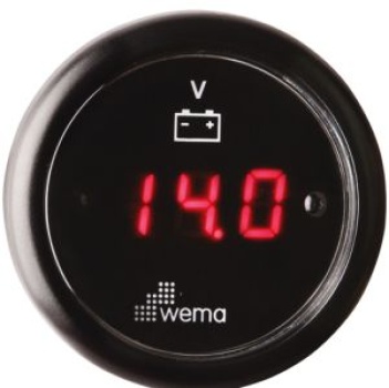 VOLTMETER LED SCHWARZ