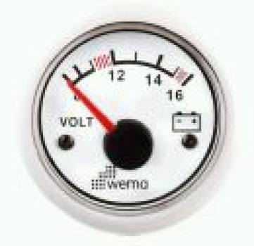 VOLTMETER 12V WEISS