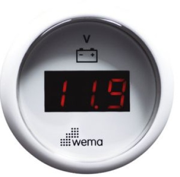 VOLTMETER LED WEISS