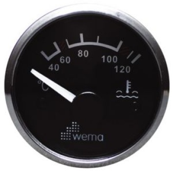 SILVER GAUGE, SCHWARZ WATERTEMP.