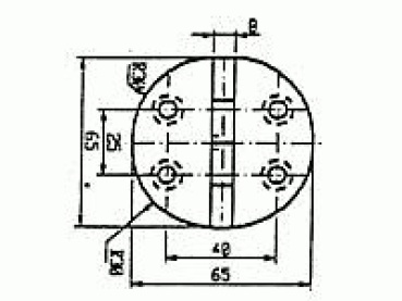SCHARNIER DIA 65. 180GR 86320C