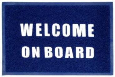 Fußmatte Welcome on Board 60x40cm