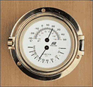4,5 ZOLL THERMOMETER HYGROMETER