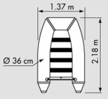 PLASTIMO Schlauchboot RAID II P220SH blau