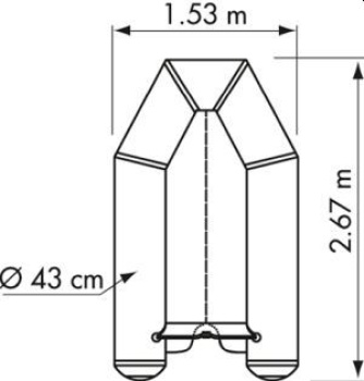 Plastimo FUN II PI270VB Grau Schlauchboot