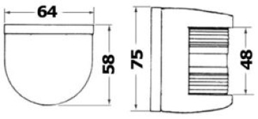 Torpedo-LED-Glühbirne 38 mm 3000 K