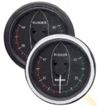 Vetus Ruderstandsanzeige, schwarz, 12/24 Volt