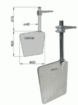 Vetus Ruder, L=400mm