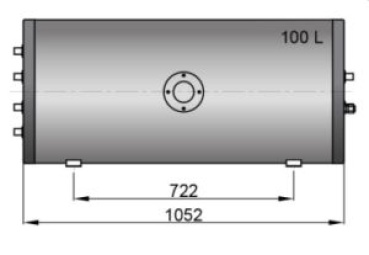 Vetus Doppelspiral Warmwasserboiler 100 Ltrinkl Ansch