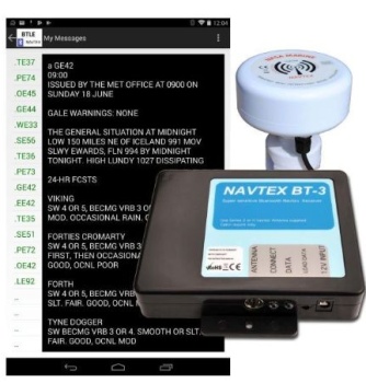 NASA - Bluetooth-Navtexempfänger BT-3 mit HV-Antenne