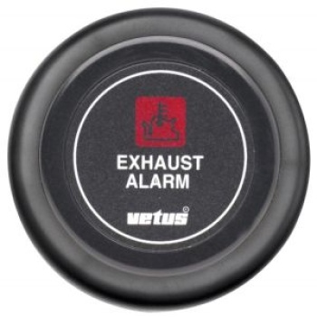 Vetus Auspufftemperaturalarmanzeige, schwarz, 24 V